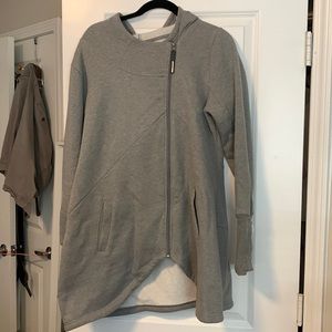 Mondetta asymmetrical zip hoodie